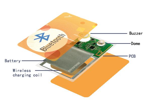 DA14585 Bluetooth Rechargeable iBeacon Card